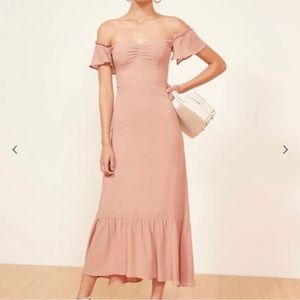 Reformation Butterfly Dress Size 0 Pink